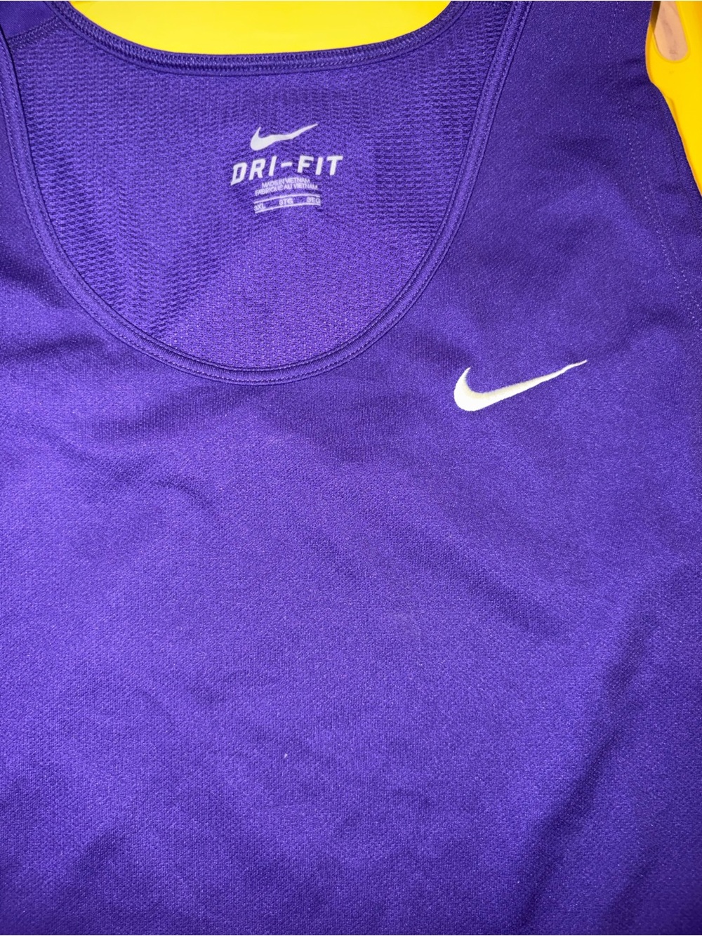 Nike Purple Dri-FIT Tank with White Swoosh